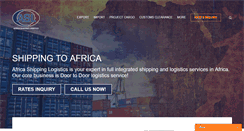 Desktop Screenshot of africashippinglogistics.com