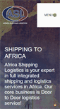 Mobile Screenshot of africashippinglogistics.com