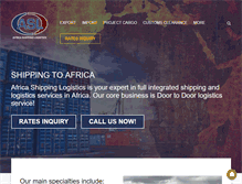 Tablet Screenshot of africashippinglogistics.com